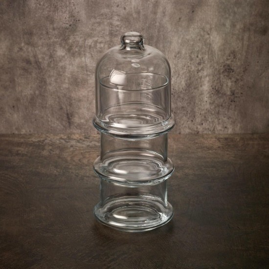 Stacking Glass Bowl 3 Tier
